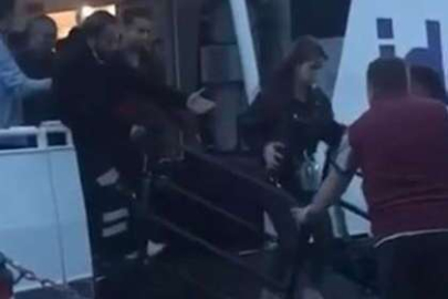 Yalova feribotunda korku dolu dakikalar