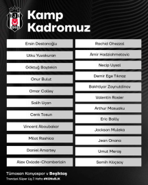 Beşiktaş’ın Konyaspor maçı kamp kadrosu açıklandı