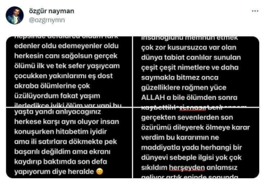 Eşini ve çocuklarını öldürmeden önce sosyal medya hesabından intihar notu paylaşmış