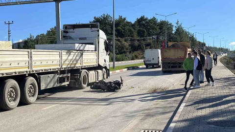 Çan’daki ölümlü trafik kazası güvenlik kamerasına yansıdı