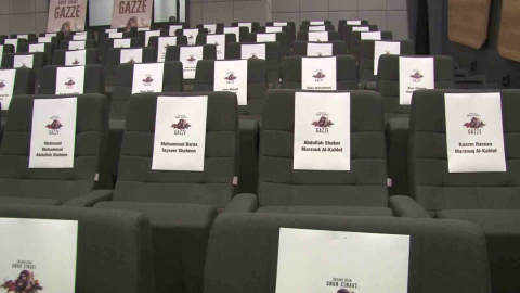 Beykoz’da sinema koltukları Gazze’de katledilen çocuklar için ayrıldı