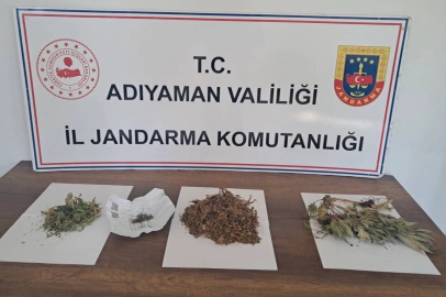 Kahta'da 305 gram kubar esrar ve kenevir ele geçirildi