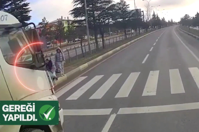 Yaya geçidinde faciqanın eşiğinden dönüldü! Kamyon sürücüsüne gereği yapıldı!