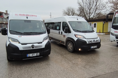 Edirne Süloğlu’na iki yeni minibüs