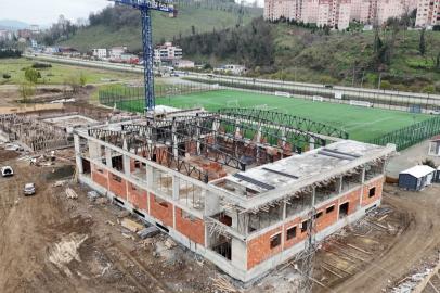 Ordu'da Eskipazar Spor Kompleksi inşaatı sürüyor