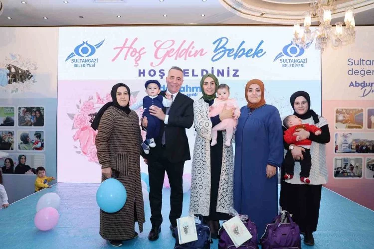 Sultangazi’de 300 minik için “Hoş Geldin Bebek” programı düzenlendi