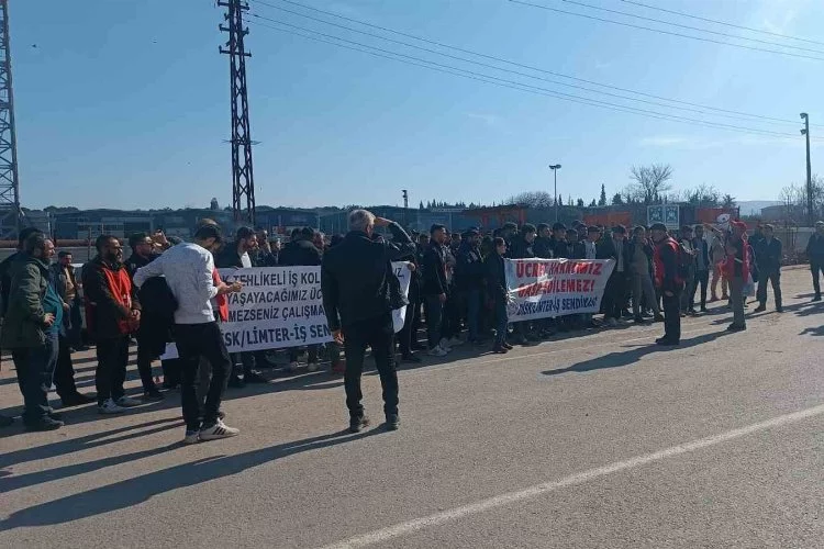Yalova’da tersane işçilerinden zam protestosu
