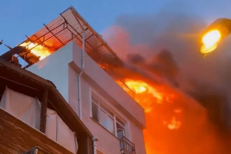 Ortaköy’de korkutan yangın