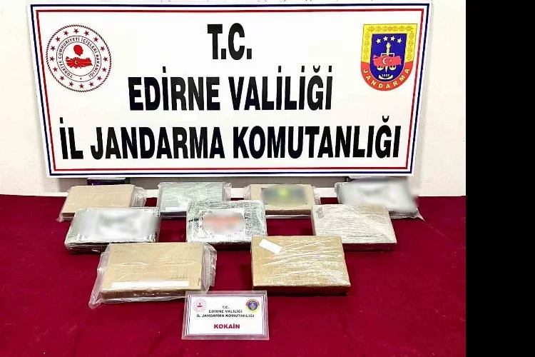 Edirne’de bir tırda 10 kilogram uyuşturucu ele geçirildi